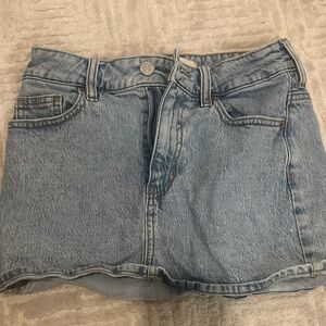 Pacsun Light Blue Denim Mini Skirt